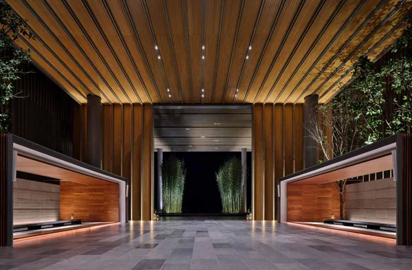 The Edition Hotel entrance architectural photography in Sanya China